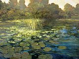 Philip Craig Canvas Paintings - Waterlilies